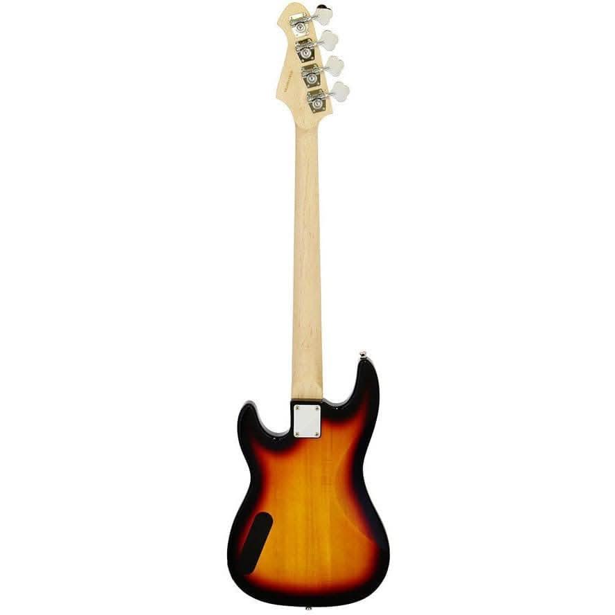 Aria STB-PJ Series Electric Bass Guitar in 3-Tone Sunburst