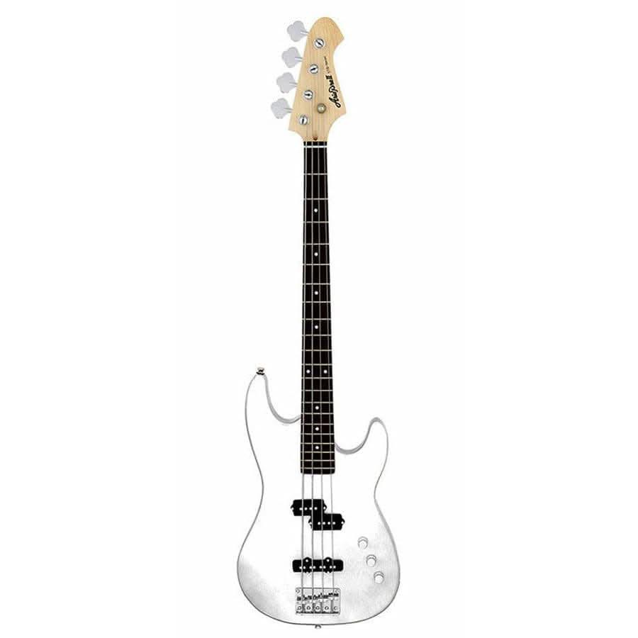 Aria STB-PJ Series Electric Bass Guitar in White