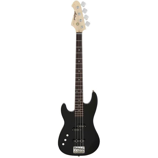 Aria STB-PJ Series Left Handed Electric Bass Guitar in Black Aria Bass Guitars