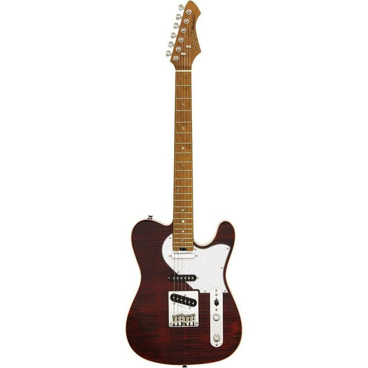 Aria 615-MK2 Nashville Electric Guitar in Ruby Red Gloss Finish Aria Electric Guitars