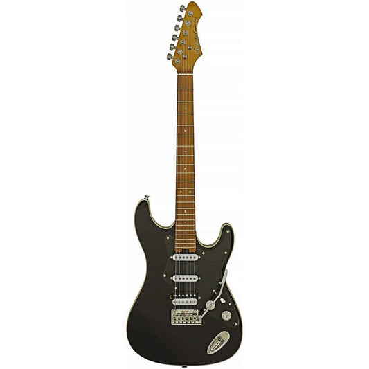 Aria 714-DG Fullerton Tribute Collection Electric Guitar in Black Aria Electric Guitars