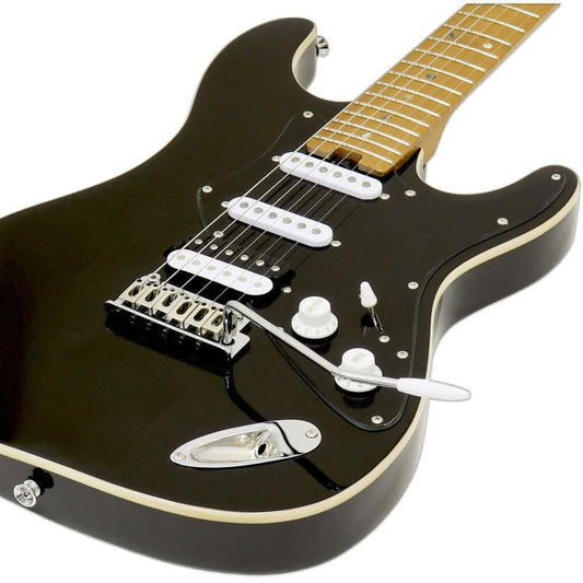 Aria 714-DG Fullerton Tribute Collection Electric Guitar in Black Aria Electric Guitars