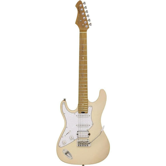Aria 714-JH Fullerton Reverse Tribute Collection Electric Guitar in Marble White Aria Electric Guitars