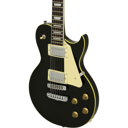 Aria PE-350STD Series Electric Guitar in Aged Black Aria Electric Guitars
