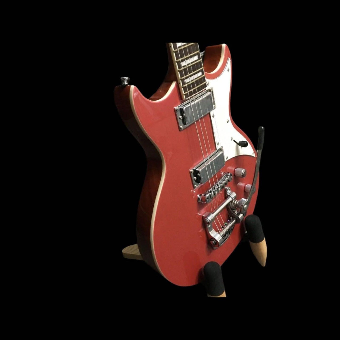 Aria Pro II 212-MK2 Bowery Semi-Hollow Electric Guitar in Cadillac Pink