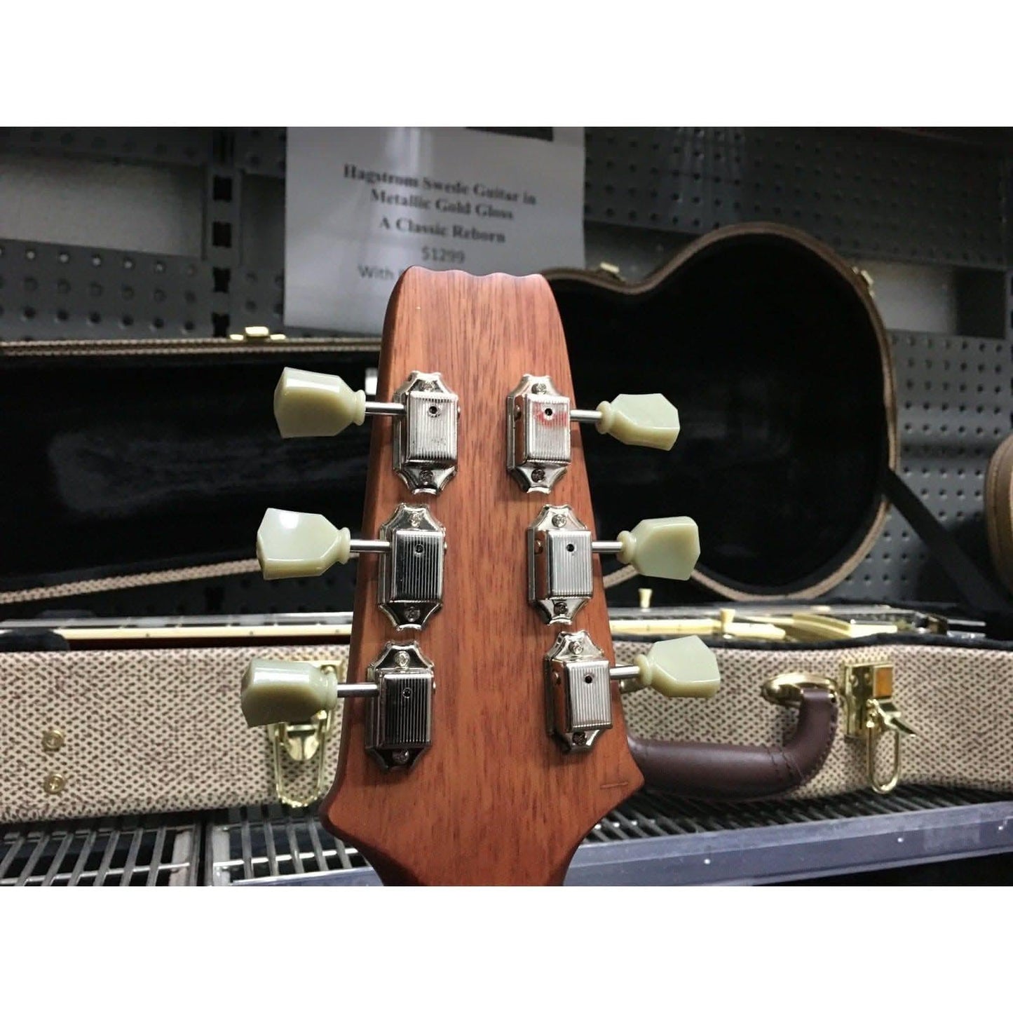 Aria Pro II 212-MK2 Bowery Semi-Hollow Electric Guitar in Cadillac Pink