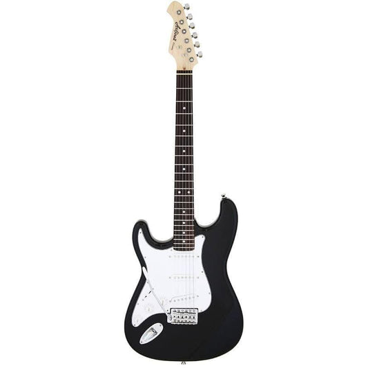 Aria STG-003 Series Left Handed Electric Guitar in Black Aria Electric Guitars