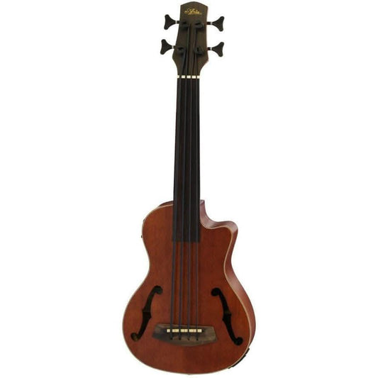 Aria AU-Series Fretless AC/EL Bass Ukulele with Cutaway Aria Ukulele