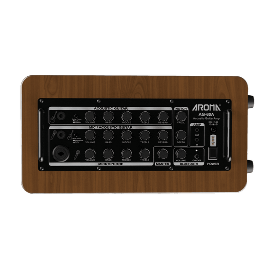 Aroma AG-60A 60W Acoustic Guitar Rechargable Amplifier Aroma Acoustic Amps