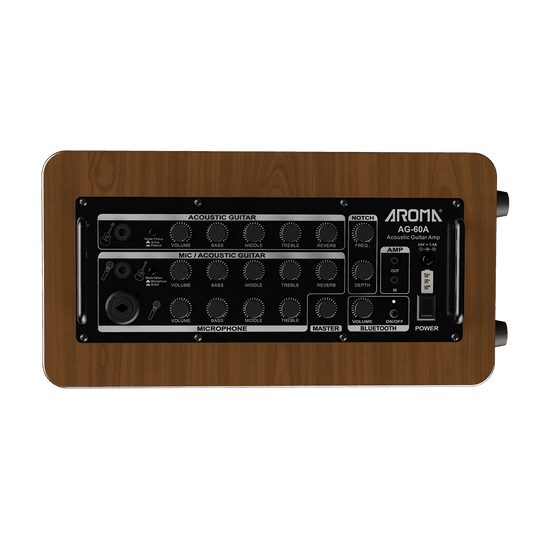 Aroma AG-60A 60W Acoustic Guitar Rechargable Amplifier Aroma Acoustic Amps