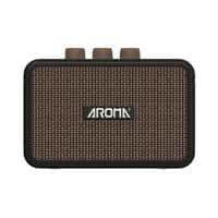 Aroma AG04BK 5W Electric Guitar Rechargeable Portable Amplifier Black Aroma Electric Amps