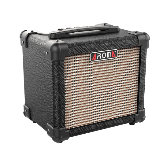 Aroma AG10BK 10W Black Electric Guitar Portable Amplifier Aroma Electric Amps