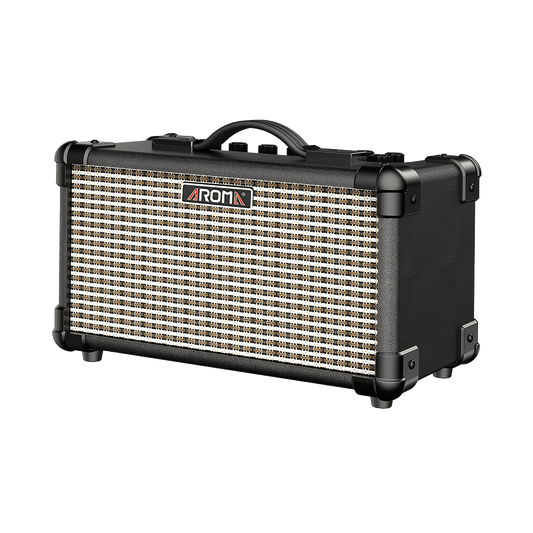 Aroma TM15BK 15W Black Electric Guitar Rechargeable Amplifier Aroma Electric Amps