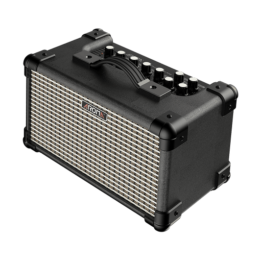 Aroma TM15BK 15W Black Electric Guitar Rechargeable Amplifier Aroma Electric Amps