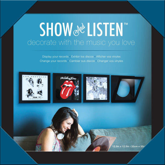 Show & Listen Black Record Display Frame Show & Listen
