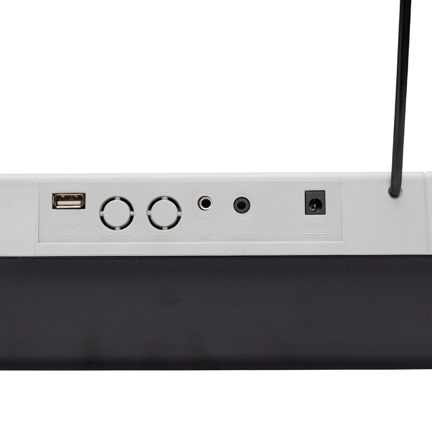 Crown CK-63 Multi-Function 61-Key Electronic Portable Keyboard with USB White Crown Keyboards