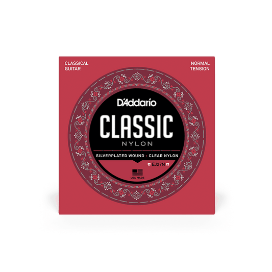 DADDARIO EJ27N CLASSICAL GUITAR STRINGS SET NYLON NORMAL TENSION D'Addario Classical Guitar Strings