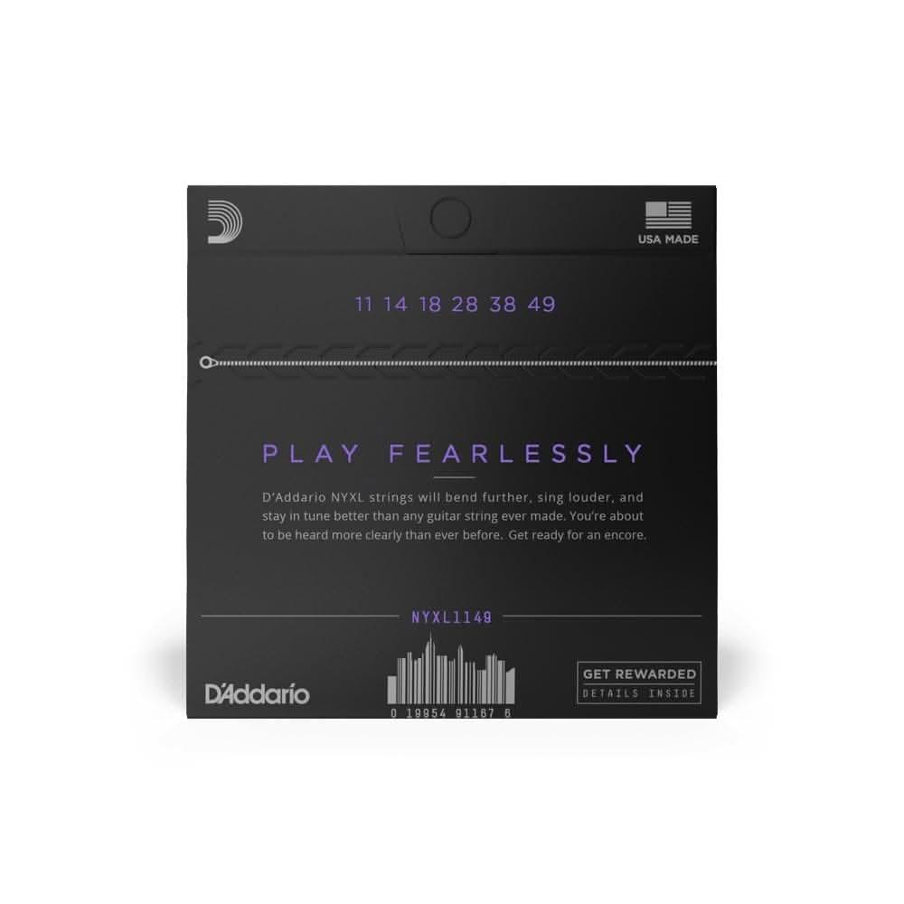 D'Addario NYXL1149 - Strength Core Guitar Strings Light 11-49 D'Addario Electric Guitar Strings