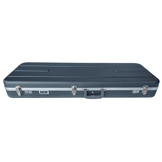 DCM EC2C ABS / Fibre Deluxe Electric Guitar Case Dark Silver Lining DCM Hard Cases