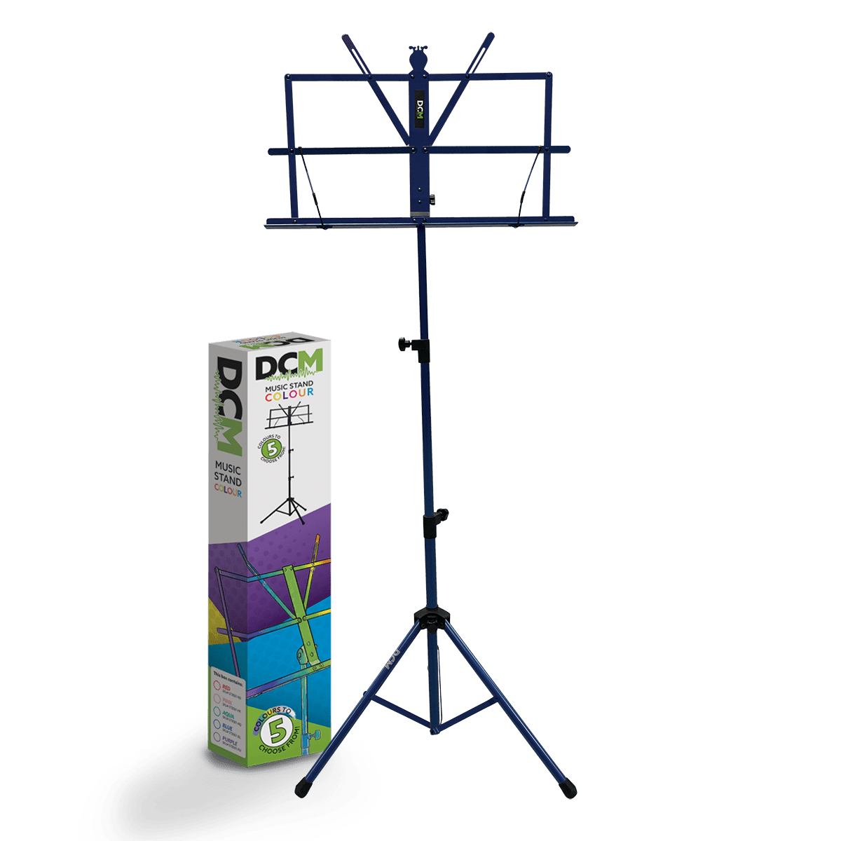 DCM BS01-BL Music Stand Blue inc Carry Bag DCM Sheet Music Stand