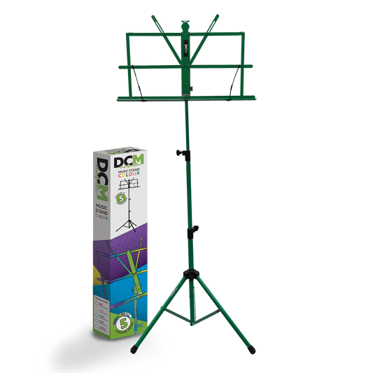DCM BS01-GR Music Stand Green inc Carry Bag DCM Sheet Music Stand