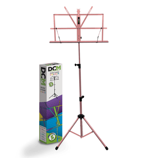 DCM BS01-PK Music Stand Pink inc Carry Bag DCM Sheet Music Stand