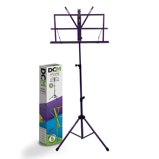 DCM BS01-PU Music Stand Purple inc Carry Bag DCM Sheet Music Stand