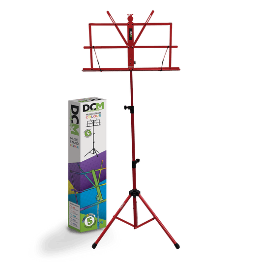 DCM BS01-RD Music Stand Red inc Carry Bag DCM Sheet Music Stand