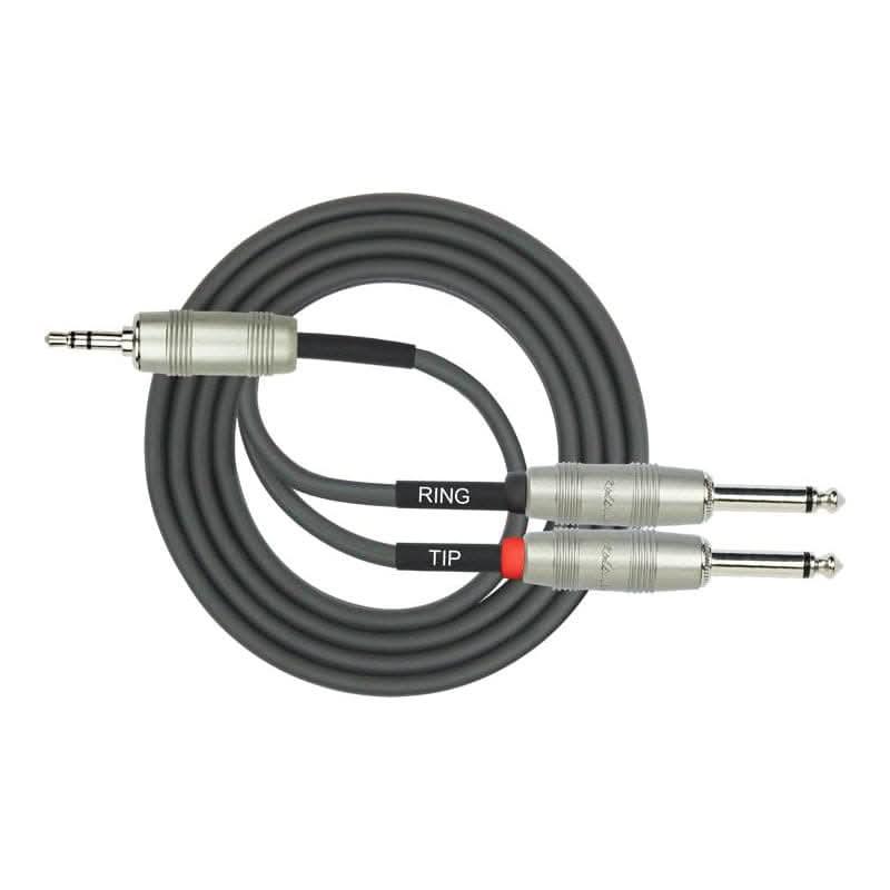DCM DY362-10FT 3MTR 3.5MM TRS - 2 X 6.5MM MONO SIGNAL Cable DCM Speaker Cables