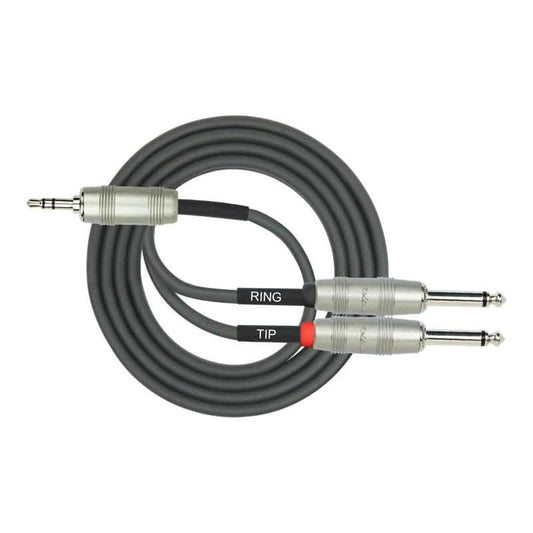 DCM DY362-10FT 3MTR 3.5MM TRS - 2 X 6.5MM MONO SIGNAL Cable DCM Speaker Cables
