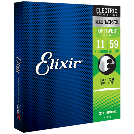 Elixir 19106 Optiweb 7-String Electric Medium 11-59 Elixir Electric Guitar Strings
