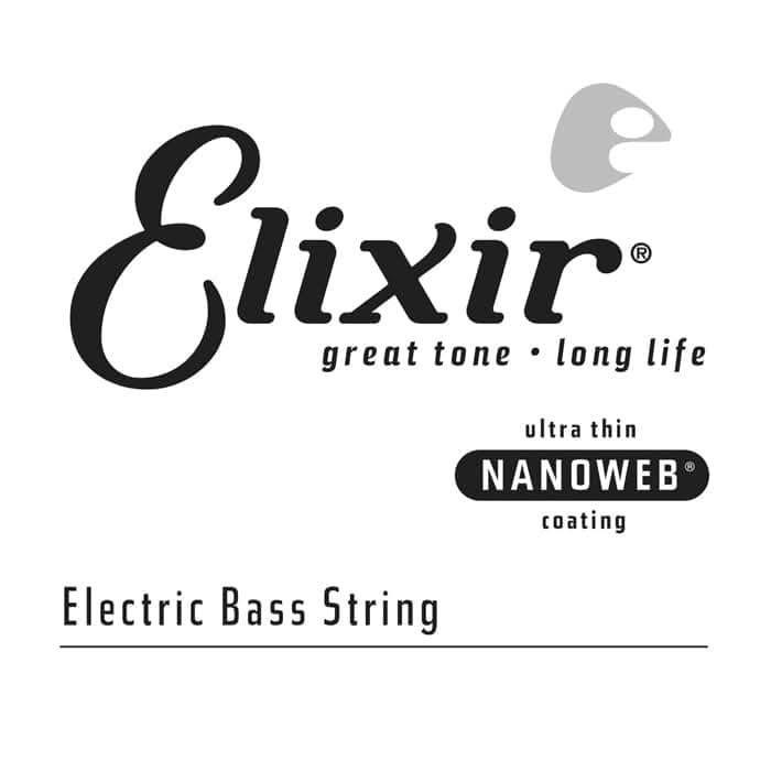 Elixir 15380 Nanoweb Single Bass .080 Elixir Single Bass String Electric