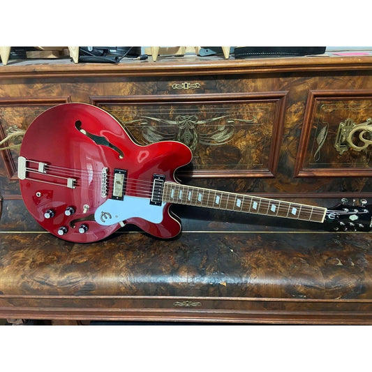 Epiphone Riviera Frequensator - Sparkling Burgundy- Bonus Branded Hardcase Epiphone Hollow Body Guitars