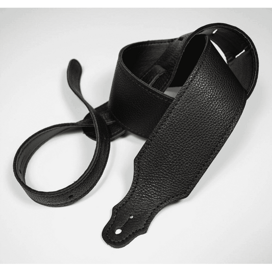 Franklin 2.5" Black Purist Leather Strap with Buck Backing Franklin Straps