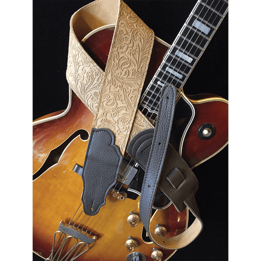 Franklin 2.5" Embossed Suede/Chocolate End Tab Strap Franklin Straps