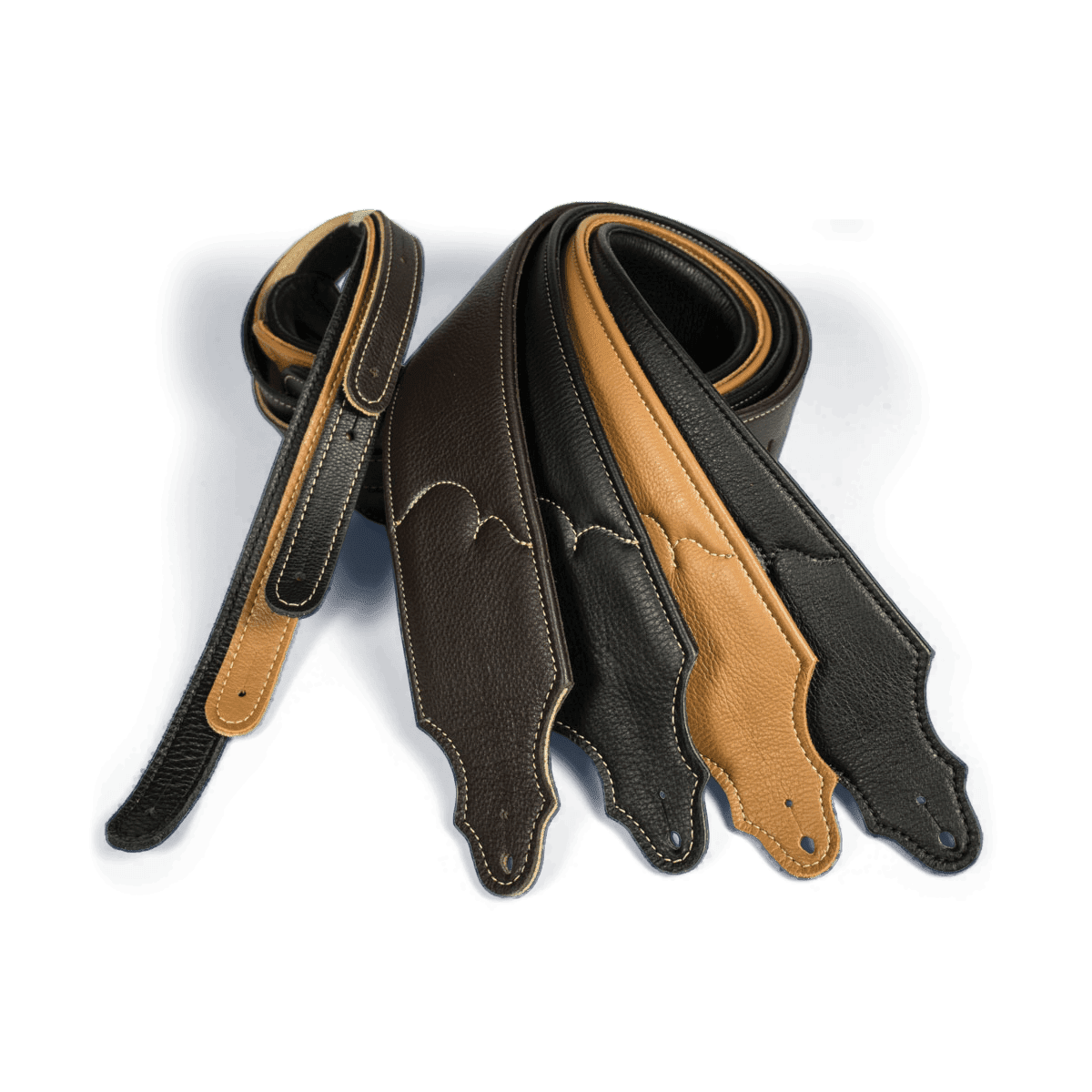 Franklin 2.5" Premium Black Padded Glove Leather Strap Franklin Straps