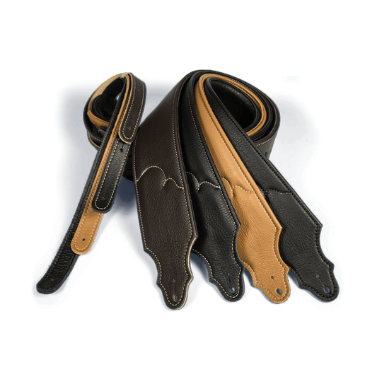 Franklin 2.5" Premium Black Padded Glove Leather Strap Franklin Straps