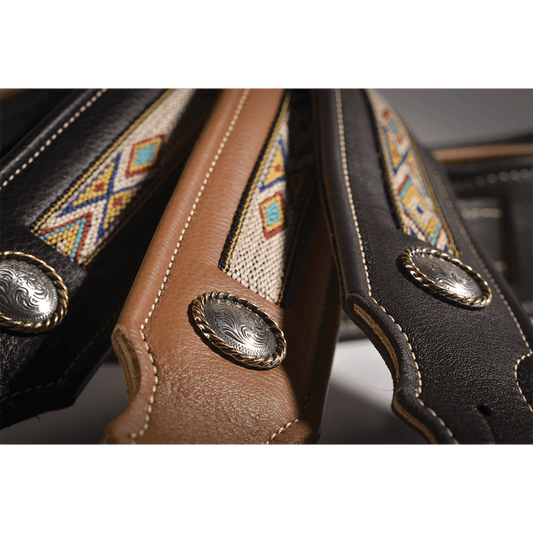 Franklin 2" Southwest Padded Glove Leather with Hitch Weave & Concho Franklin Straps