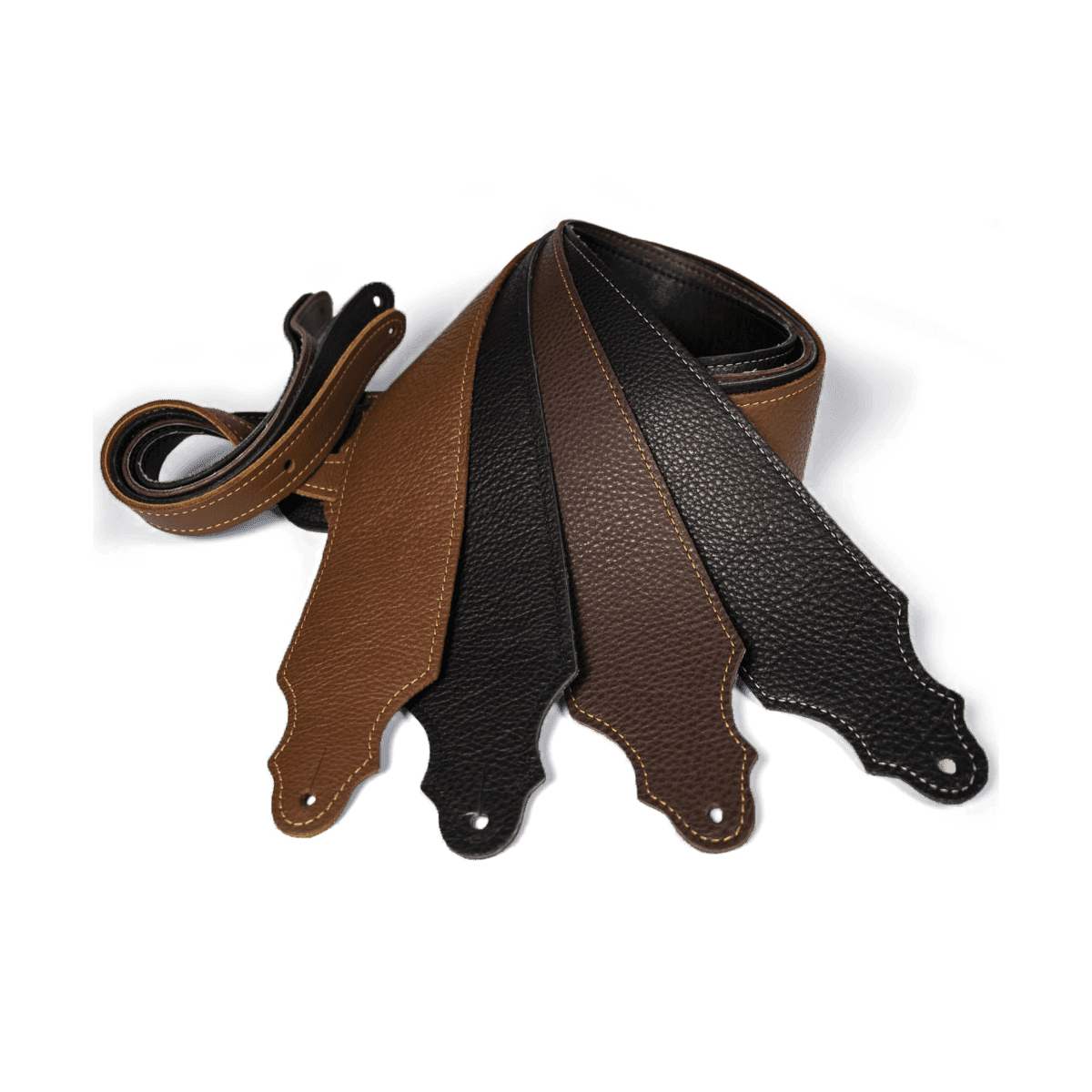 Franklin 3" Black Purist Leather Strap with Buck Backing Franklin Straps