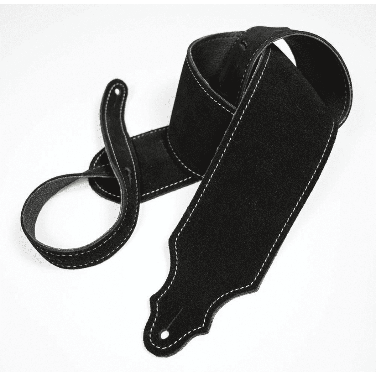 Franklin 3" Black Purist Suede Strap with Buck Backing Franklin Straps