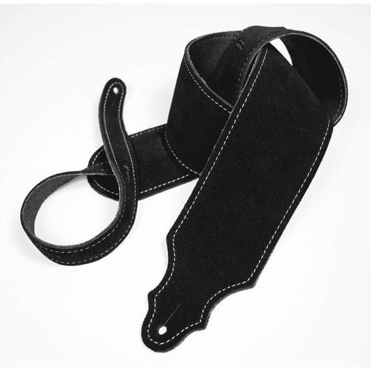 Franklin 3" Black Purist Suede Strap with Buck Backing Franklin Straps
