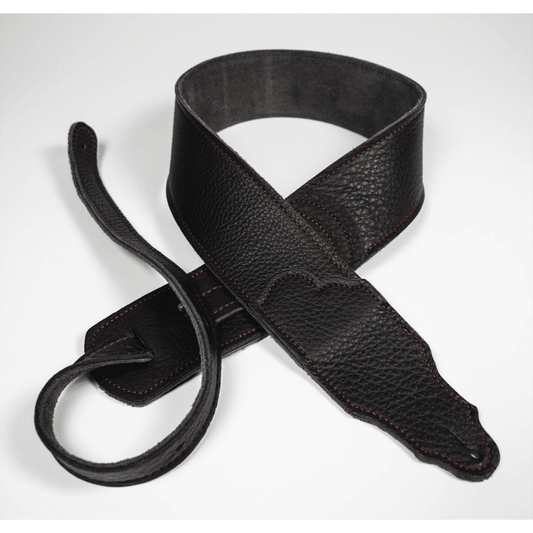 Franklin Original 2.5" Black Glove Leather with Red Stitching Franklin Straps