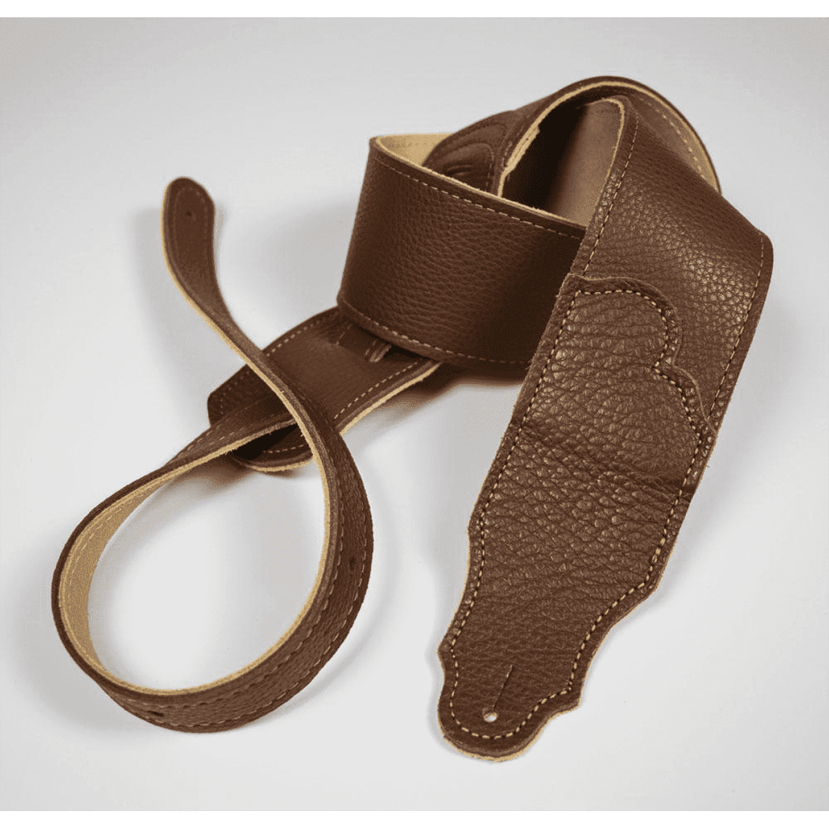 Franklin Original 2.5" Caramel Glove Leather with Gold Stitching Franklin Straps