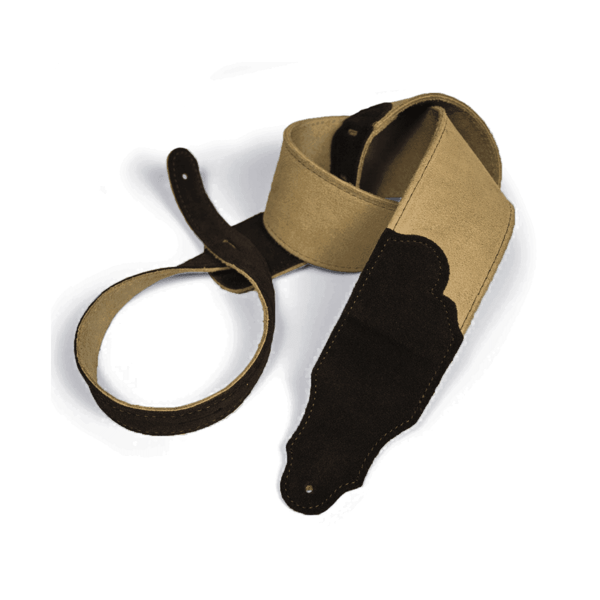 Franklin Original 2.5" Honey Suede with Chocolate Stitching Franklin Straps