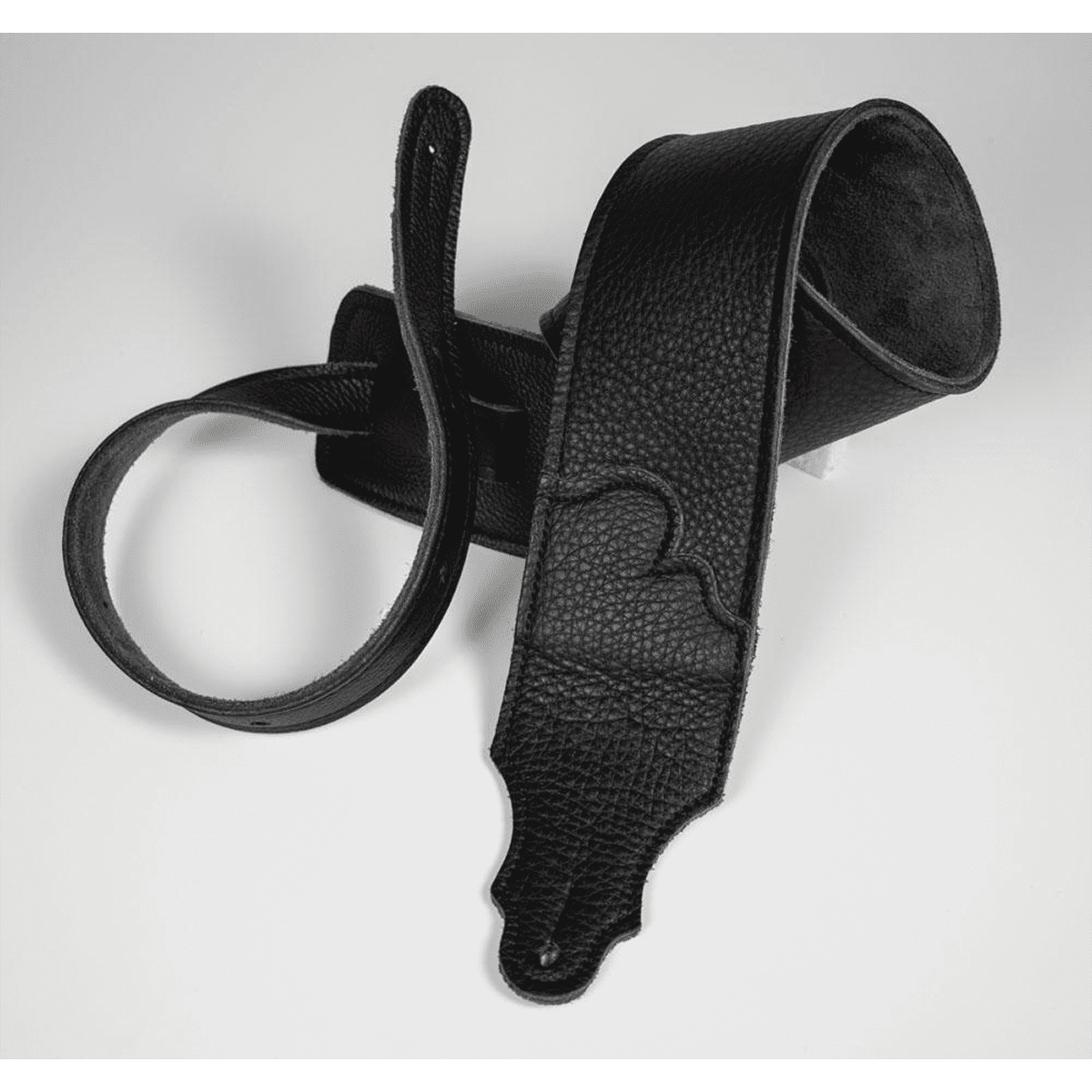 Franklin Original 3" Black Glove Leather with Black Stitching