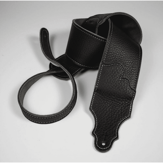 Franklin Original 3" Black Glove Leather with Silver Stitching Franklin Straps