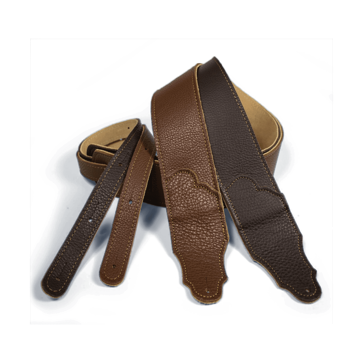 Franklin Original 3" Caramel Glove Leather with Gold Stitching Franklin Straps