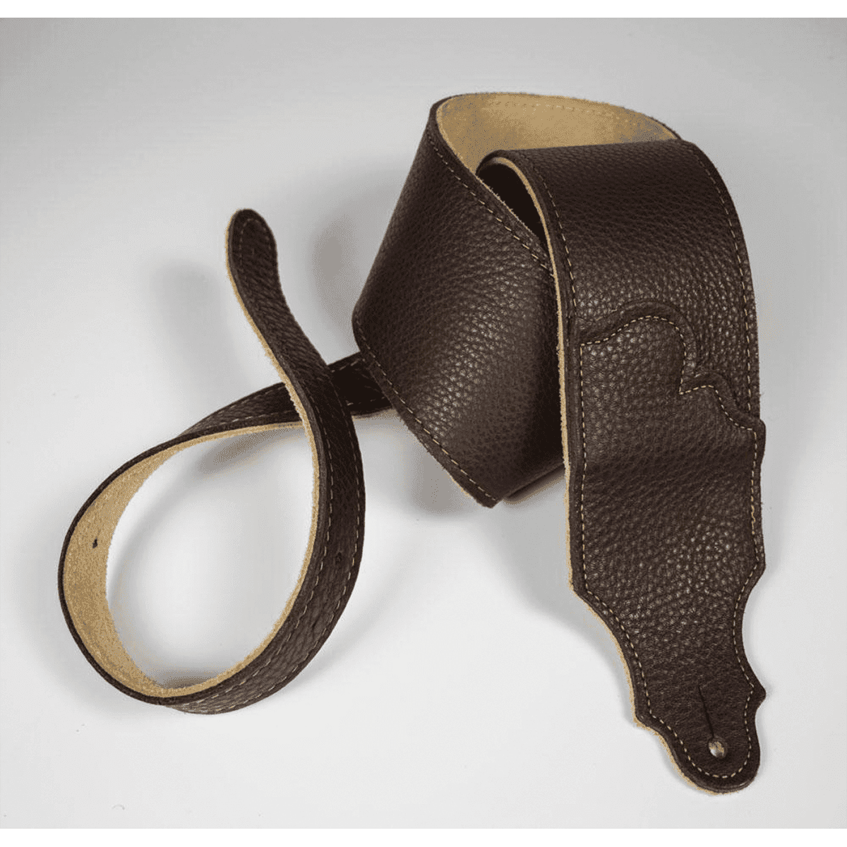 Franklin Original 3" Chocolate Glove Leather with Gold Stitching Franklin Straps