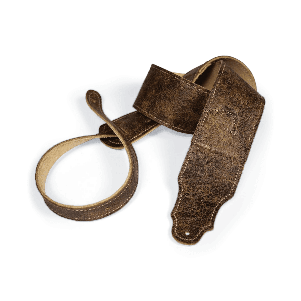 Franklin Roadhouse 2.5" Distressed Glove Leather with Natural Stitching Franklin Straps