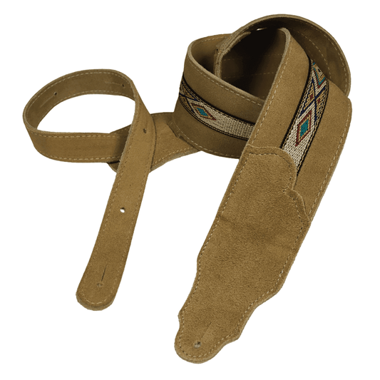 Franklin Southwest 2.5" Honey Suede with Hitch Weave & Natural Stitching Franklin Straps